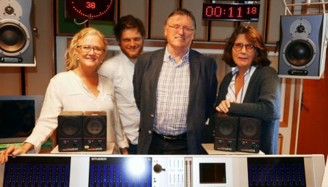 Fra venstre Mari Jonassen, Hans Olav Brenner, Hallvard Tjelmeland og Guri Hjeltnes. Foto Sverre Gunnar Haga