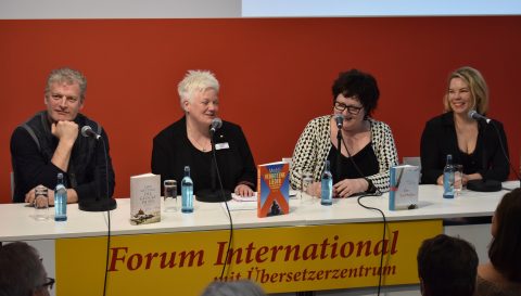 Lars Mytting, Iris Hunscheid, Anne B Ragde, Marta Breen Leipzig 2019 (Nora Steenberg)
