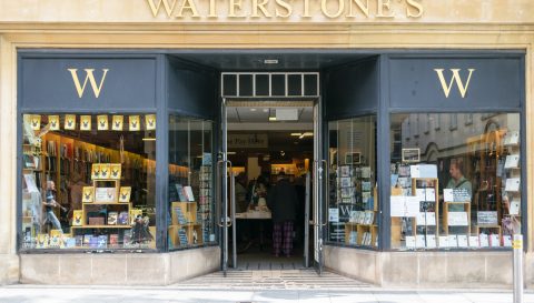Exeter,,United,Kingdom,-,August,18,,2016:,Waterstone’s,Bookshop,In